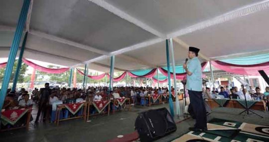 Ridho Halal Bihalal dengan Warga Kampung Tanggulangin Lamteng