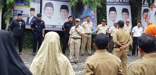 Masa Tenang, Relawan Mustafa-Ahmad Jajuli Gelar Apel Siaga