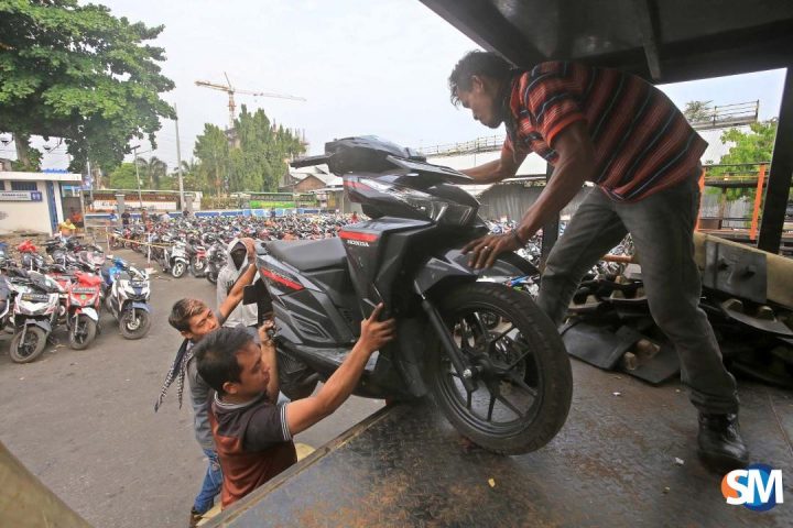 Ribuan Pemudik Gratis dan Pemudik dengan Motor Mulai Tiba di Jateng