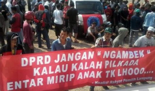 Koalisi Peduli Daerah Tolak Pansus Money Politic Pilgub Lampung