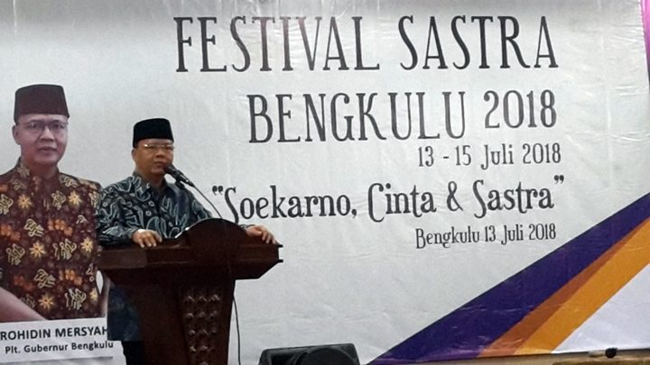 Plt Gubernur Bengkulu Buka Festival Sastra Bengkulu