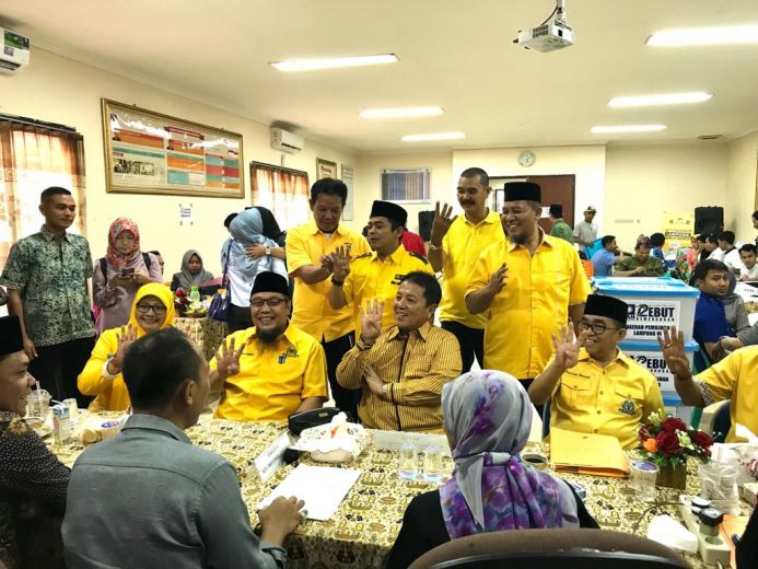 Pemilu 2019: Daftarkan Caleg ke KPU, Golkar Targetkan 20 Kursi DPRD Lampung