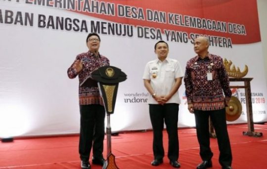 Di Lampung, Mendagri Buka Diklat Peningkatan Kapasitas Aparatur Pemerintahan Desa