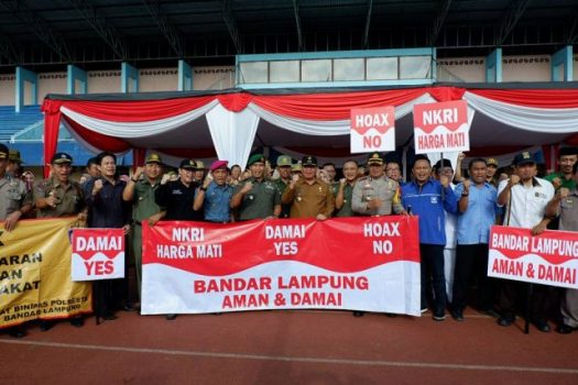 Yusuf Kohar Pimpin Apel Siaga Pilkada Damai di Bandarlampung