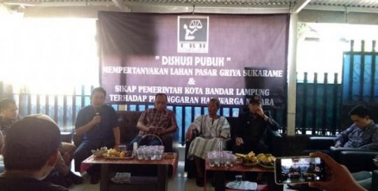 LBH Bandarlampung: Pemkot Abaikan Hak Warga Pasar Griya Sukarame