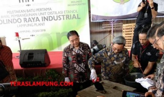 PT MRI Bangun Pabrik Etanol Berkapasitas 50 Juta Liter per Tahun di Lamtim