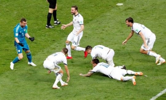Kalahkan Spanyol, Rusia Lolos ke Perempat Final