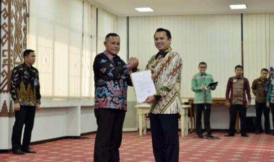 Nanang Ermanto Terima Surat Tugas Sebagai Plt Bupati Lampung Selatan