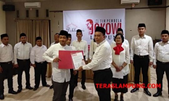 Pilpres 2019, Tim Pembela Jokowi Lampung Dideklarasikan