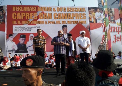 Ribuan Relawan Hadiri Deklarasi dan Doa Bersama untuk Jokowi-Ma’ruf Amin