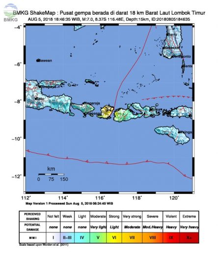 Gempa Bumi 7,0 Skala Richter Guncang Lombok Utara