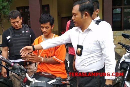 Beraksi di 17 TKP, Warga Natar Spesialis Jambret Ini Diringkus Polisi