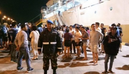 Gempa Lombok: Dievakuasi dari Gili Trawangan, Ratusan Wisman Tiba Bali
