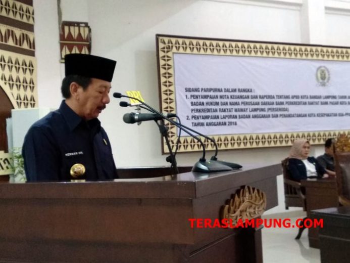 Pemkot Bandarlampung Targetkan PAD Rp 833 Miliar pada 2019