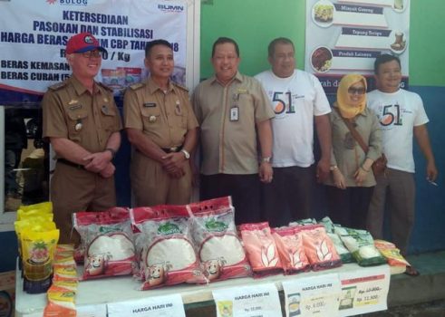 Stabilkan Harga, Bulog Lampung Gelar Operasi Pasar Beras