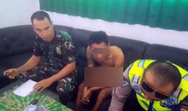 Begal Bersenjata Api Diringkus di Depan Koramil Gadingrejo