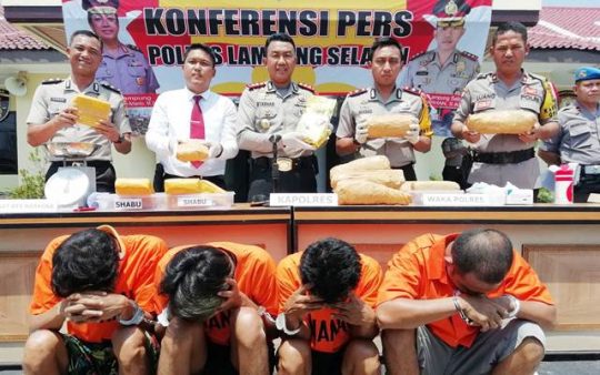 Dikendalikan dari Lapas, Penyelundupan 9 Kg Sabu Digagalkan Polres Lamsel