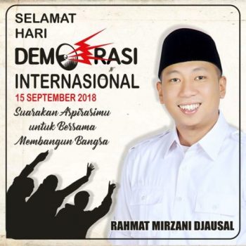 Hari Demokrasi Internasional, Rahmat Mirzani Djausal Soroti Kesenjangan Ekonomi