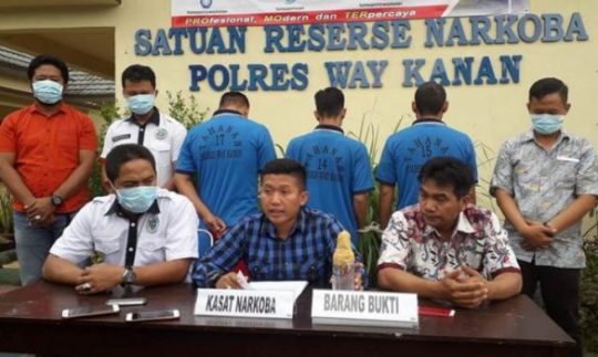 Kasus Sabu, PNS Dishub dan Honorer Sat Pol PP Way Kanan Diringkus Polisi