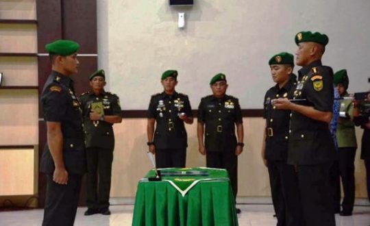 Letkol Wahyu Jadmiko Gantikan Letkol Didik Harmono sebagai Dandim Bandarlampung