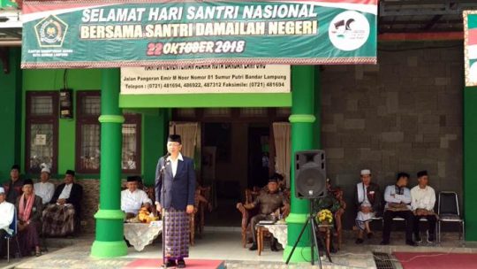 Pemkot Bandarlampung Gelar Upacara Peringatan Hari Santri