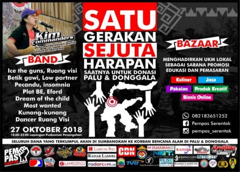 Kim Commanders dan Pempas Galang Dana untuk Palu “Satu Gerakan Sejuta Harapan”