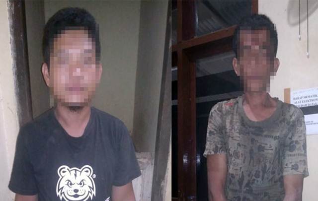 Pencuri Sepeda Motor Diringkus Polisi Setelah Tercebur ke Kolam Ikan