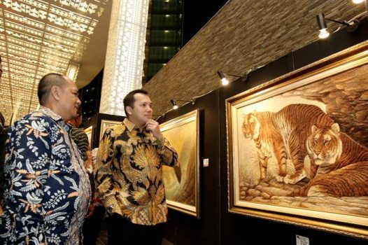 Galang Dana untuk Korban Gempa Sulteng, Gubernur Ridho Buka Pameran Lukisan