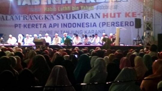 Rayakan HUT ke-73, PT KAI Tanjungkarang Gelar Tablig Akbar