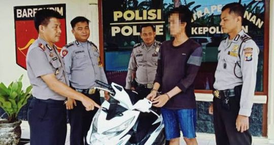 Curi Motor di Parkiran Rumah Sakit, Pria Ini Ditangkap di SPBU Unit 2