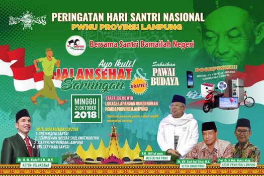 Besok Pagi, Puluhan Ribu Warga Lampung Ikuti Jalan Sehat Sarungan 2018