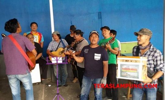 Musisi Jalanan Bandarlampung Galang Dana untuk Korban Gempa Sulteng