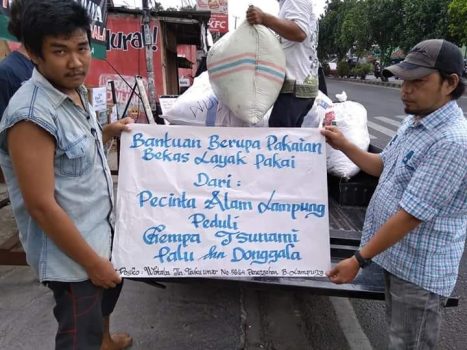 Forum Pecinta Alam Lampung Galang Dana untuk Korban Gempa-Tsunami Palu-Donggala