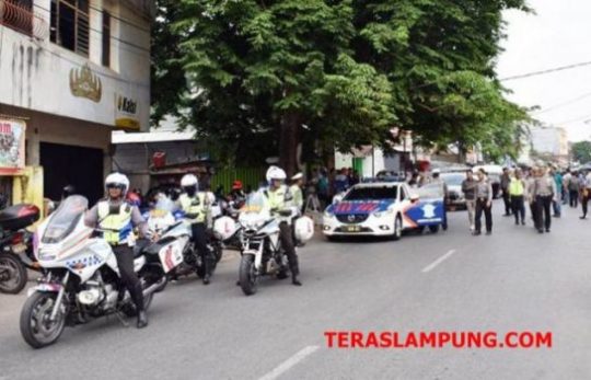 Kampanye Cawapres Sandiaga Uno, Polda Lampung Terjunkan 534 Personel