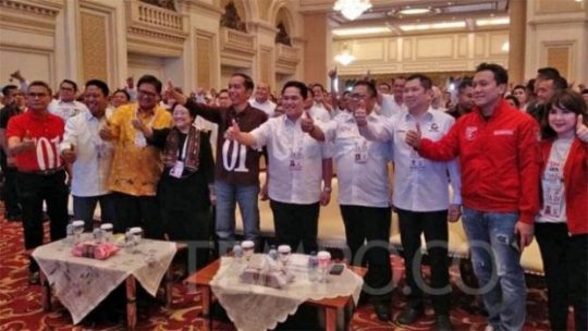 Rakernas Timses Jokowi, Surya Paloh dan Cak Imin Tidak Hadir