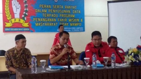 SPRI: Banyak Warga Bandarlampung Tidak Dapatkan Bantuan Pangan Non-Tunai