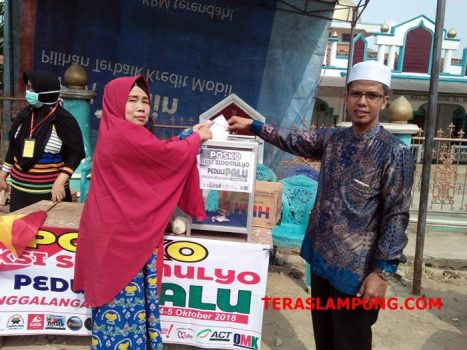 Lintas Komunitas Sidomulyo Galang Donasi Bantu Korban Gempa Palu