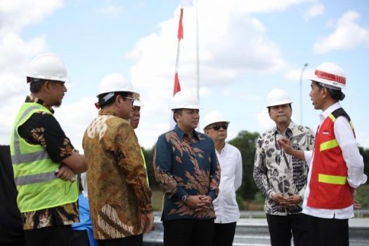 Presiden Jokowi Tinjau Proyek Jalan Tol Ruas Bakauheni – Terbanggi Besar