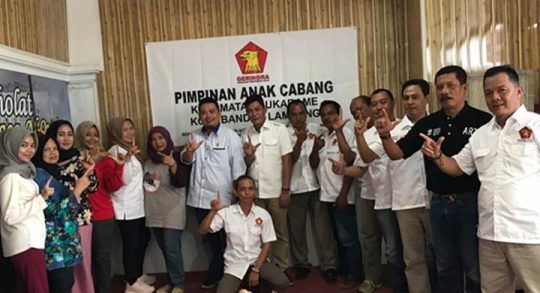Pilpres-Pileg 2019, Gerindra Bandarlampung Mantapkan Struktur dan Saksi di Tingkat PAC