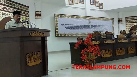 DPRD Bandarlampung Sahkan Perda Penyertaan Modal dan APBD 2019
