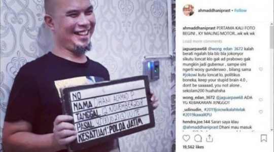 Jadi Tersangka, Akun Instagram Ahmad Dhani Disita Polisi