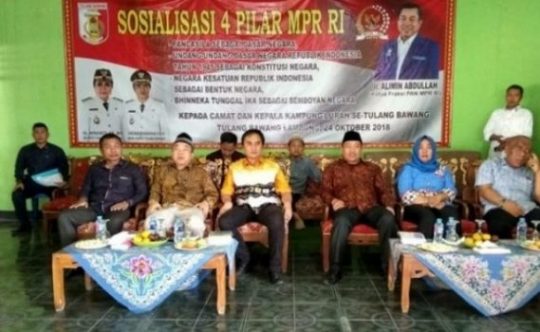 Wakil Bupati Tuba Hadiri Sosialisasi 4 Pilar Kebangsaan