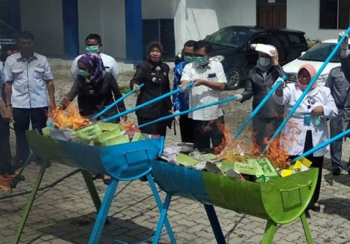 BBPOM Bandarlampung Musnahkan Obat-Makanan Ilegal Senilai Rp12,8 Miliar