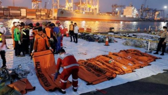 RS Polri Telah Terima 73 Kantong Jenazah Korban Lion Air