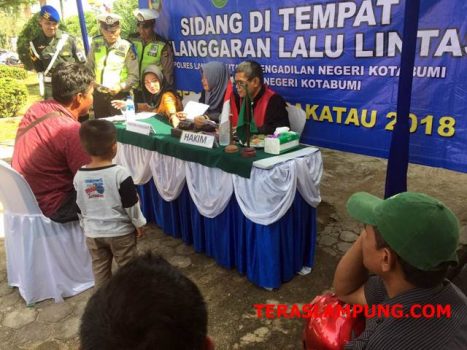 Operasi Zebra Polres Lampura, 45 Pengendara Jalani Sidang di Tempat