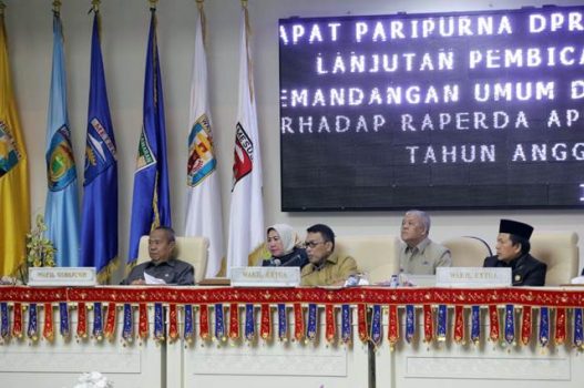 Seluruh Fraksi DPRD Lampung Sepakat Lanjutkan Bahas Raperda APBD 2019