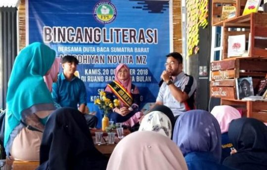 Duta Baca Sumbar Ajak Generasi Milenial Kreatif di Ranah Literasi