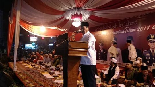 Istighosah Malam Tahun Baru, Walikota Herman HN Ajak Jamaah Doakan Korban Tsunami