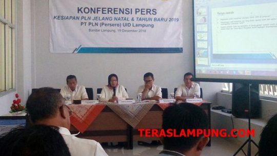 PLN Lampung: Pasokan Listrik Selama Natal dan Tahun Baru 2019 Aman