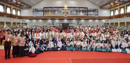 Iriana Jokowi dan Aprilani Yustin Ficardo Ajak Pelajar Lampung Jauhi Narkoba